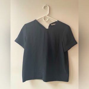 Everlane Black Ponte Short Sleeve Shirt